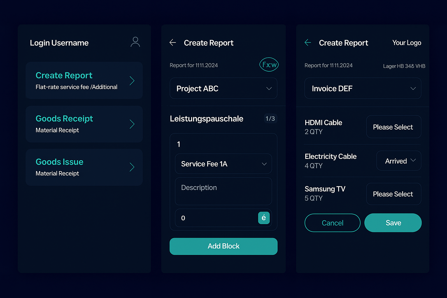 App für Außendienst & Inventarberichte